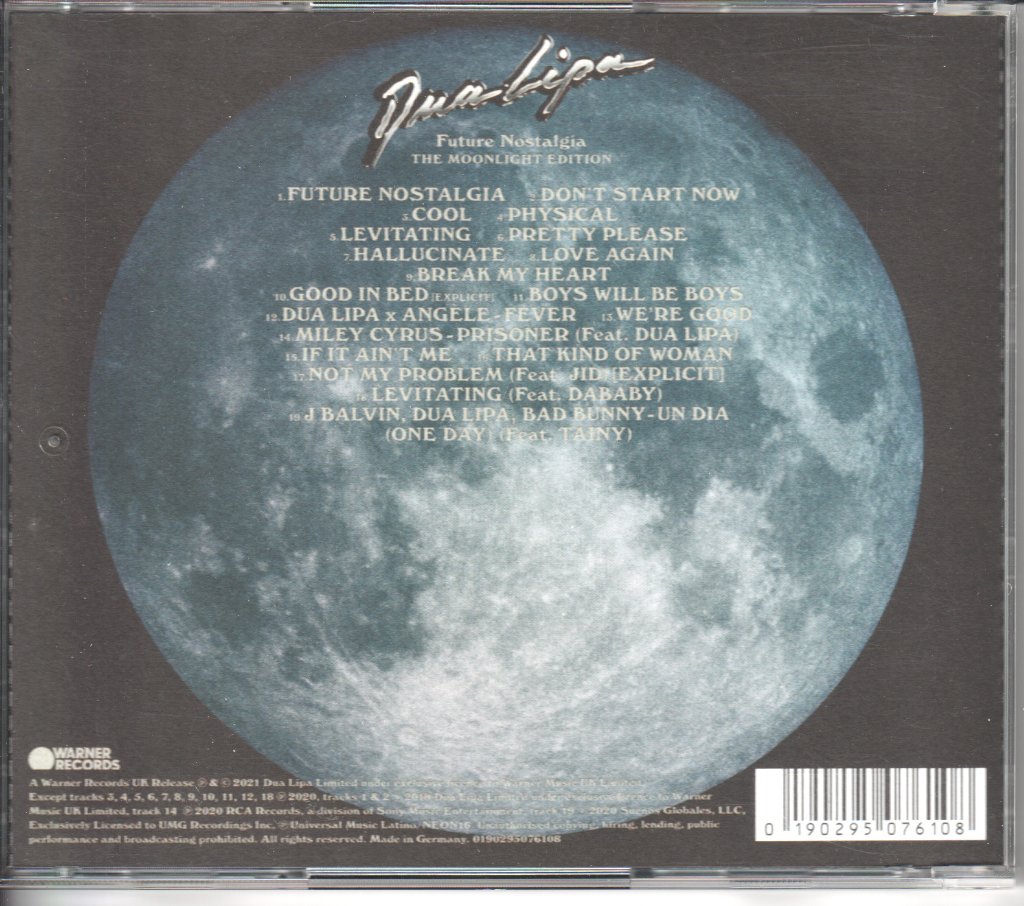 Dua Lipa - Future Nostalgia (The Moonlight Edition) - Cd