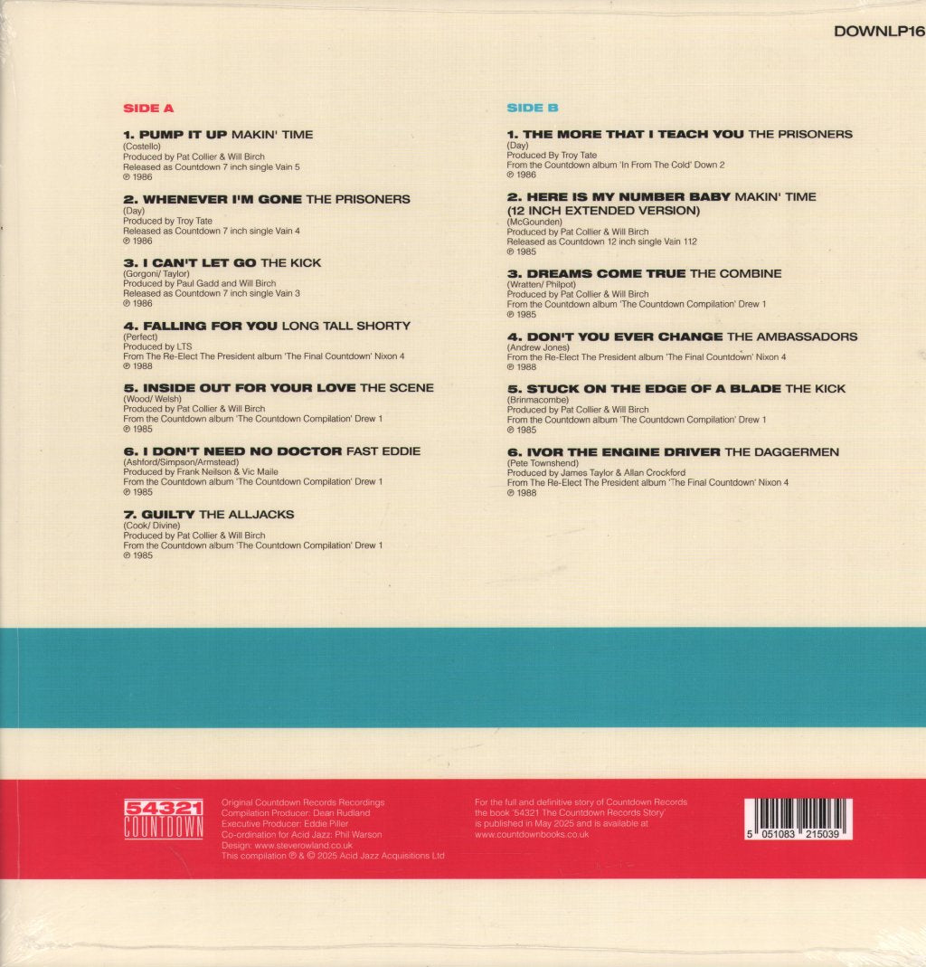 Various Artists - 54321: The Countdown Records Story 1985 to 1988 - Lp