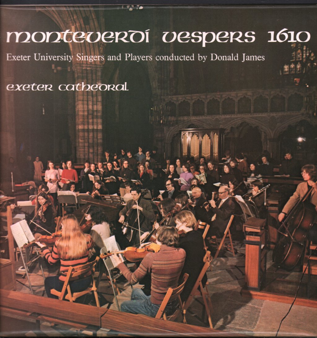 Exeter University Singers and Players / Donald James - Monteverdi Vespers 1610 - Lp