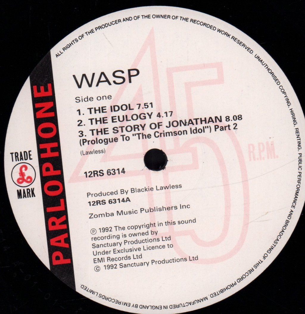 Wasp - Idol - 12 Inch