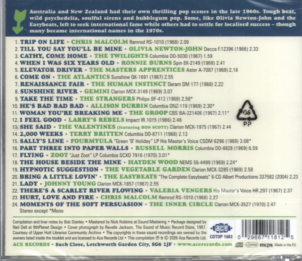 Various Artists - Pop Down Under 1966-1970 - Cd