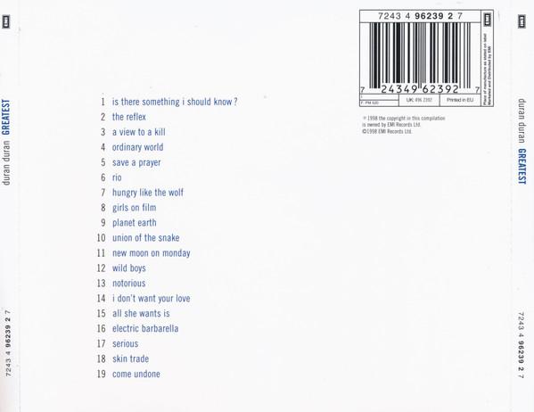 Duran Duran - Greatest - Cd
