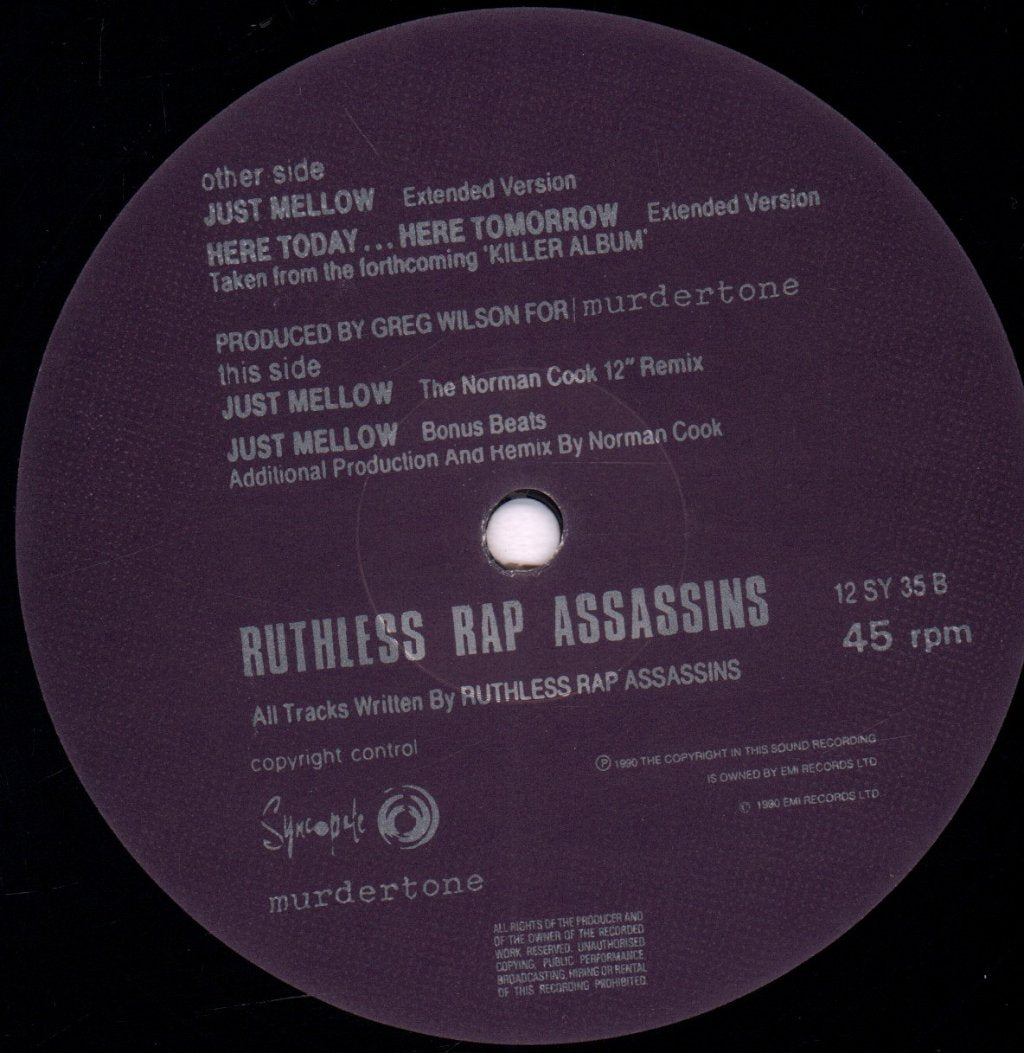 Ruthless Rap Assassins - Just Mellow - 12 Inch