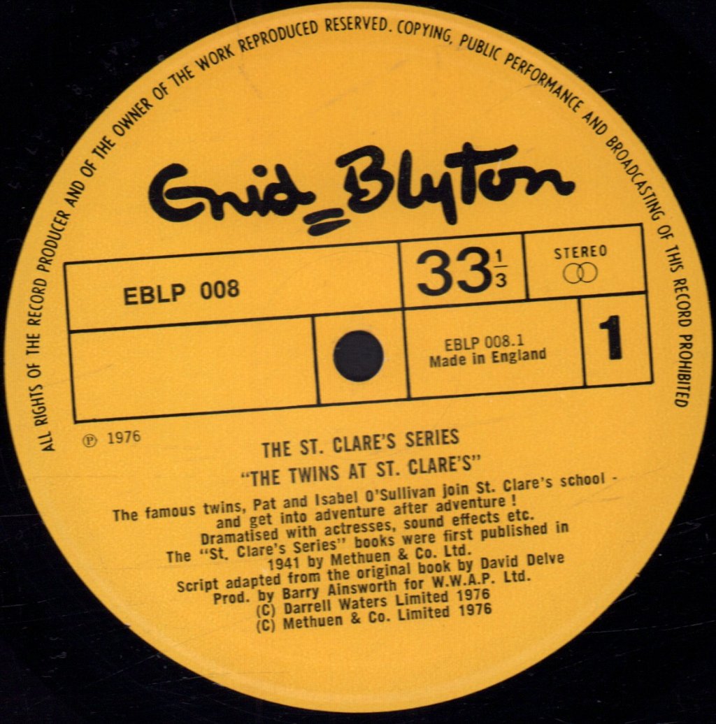 Enid Blyton - Twins At St. Clare's - Lp