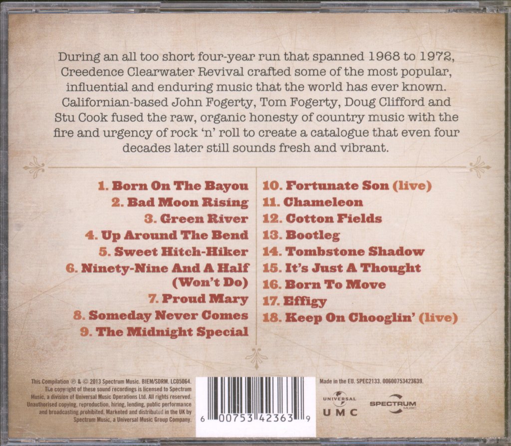 Creedence Clearwater Revival - Bad Moon Rising - Cd
