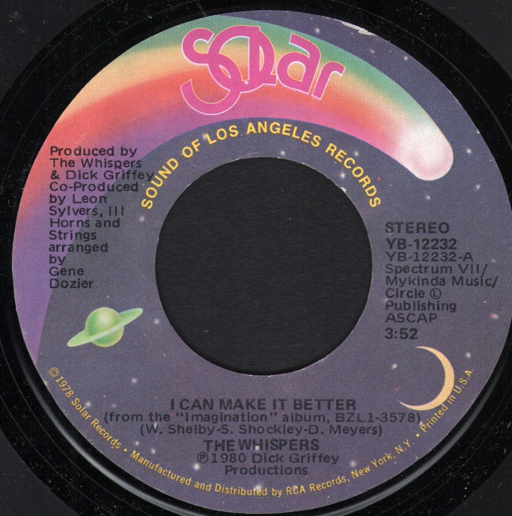Whispers - I Can Make It Better - 7 Inch