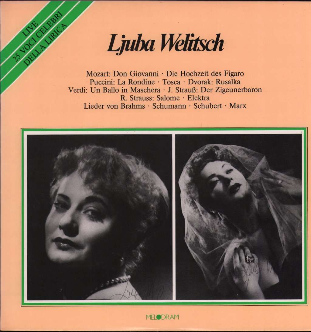 Ljuba Welitsch - Live - Volume I - Double Lp