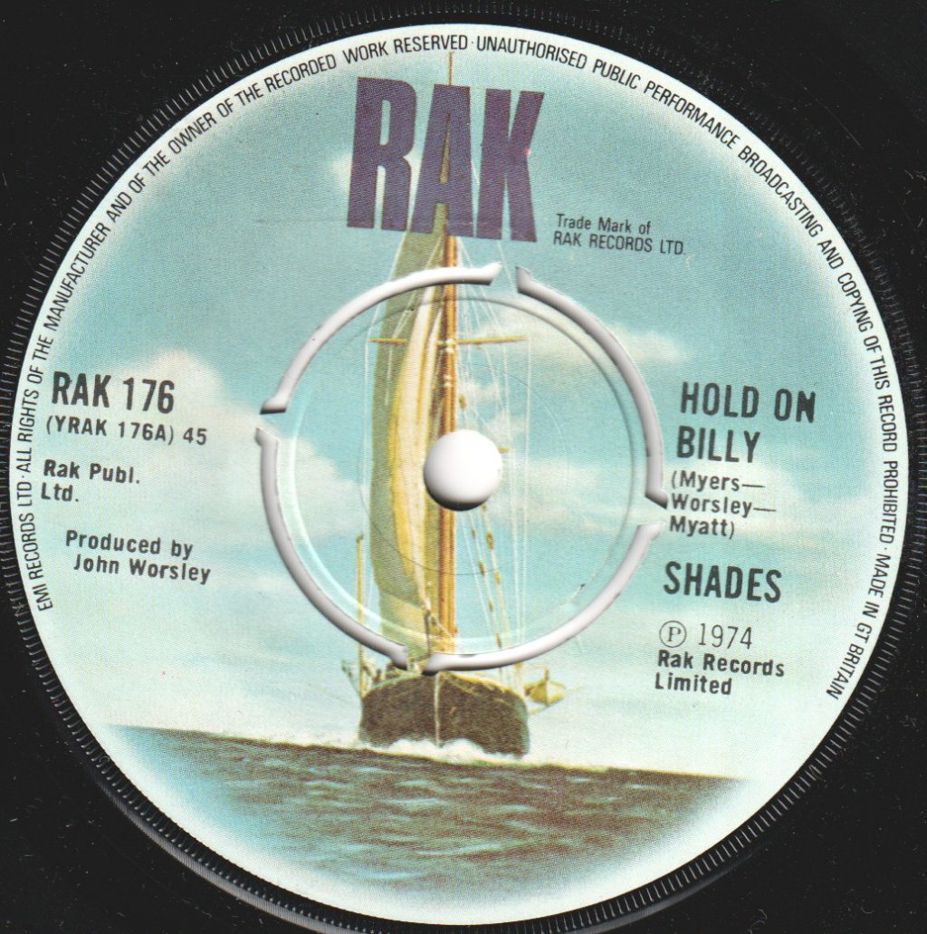 Shades (70'S Group) - Hold On Billy - 7 Inch
