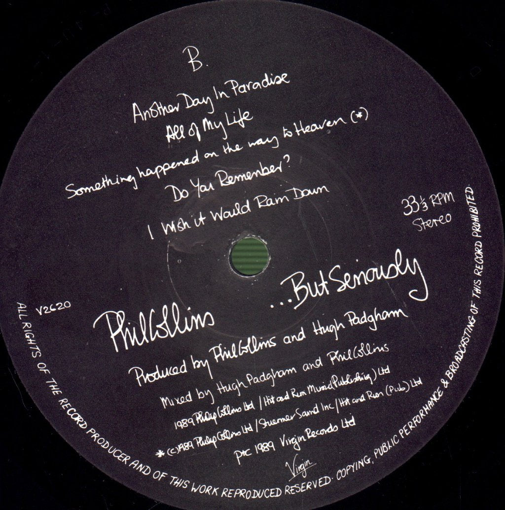 Phil Collins - But Seriously - Lp