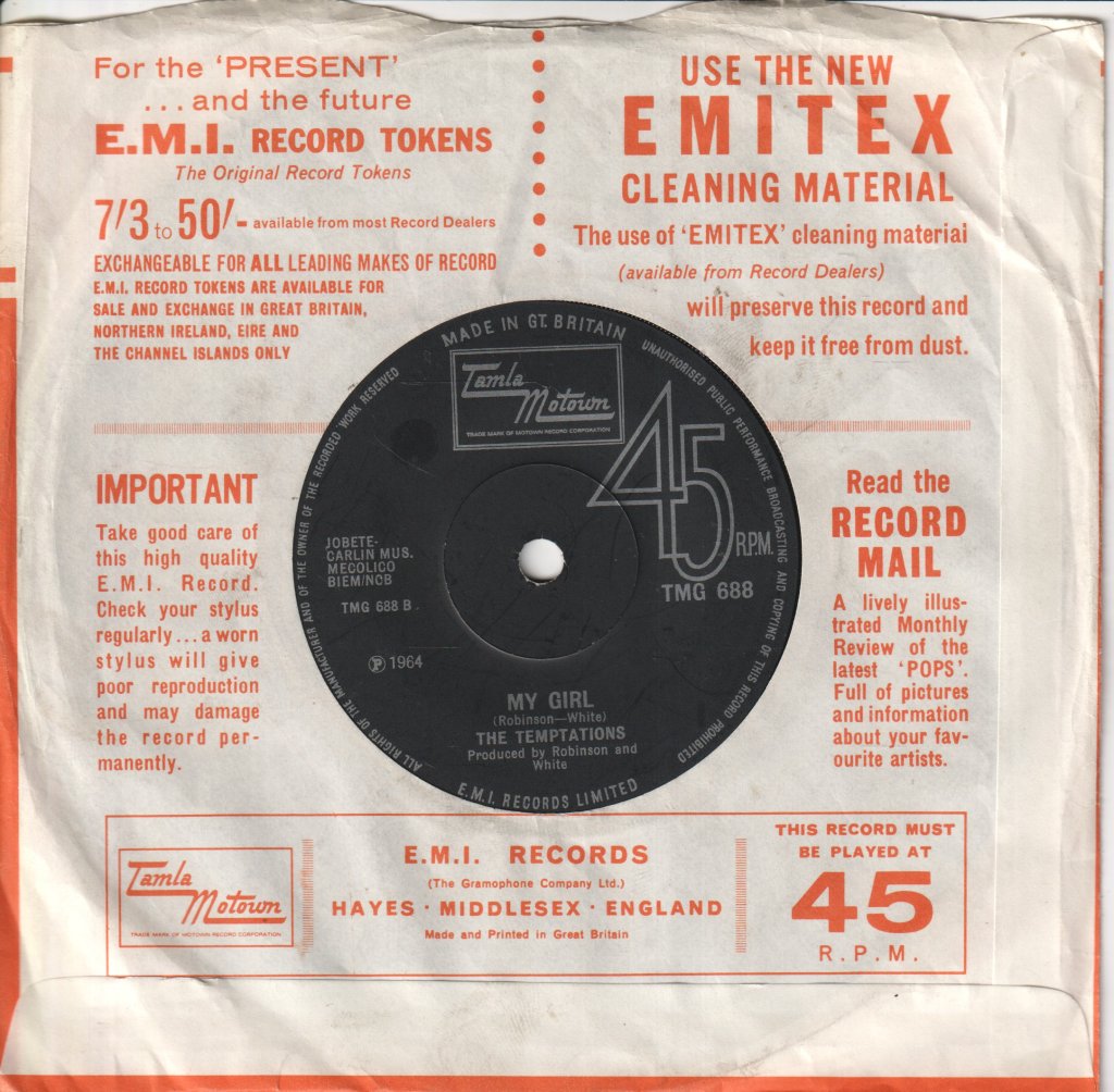 Temptations - Get Ready / My Girl - 7 Inch