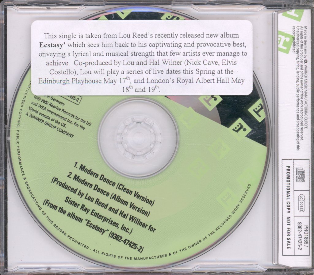 Lou Reed - Modern Dance - Cd