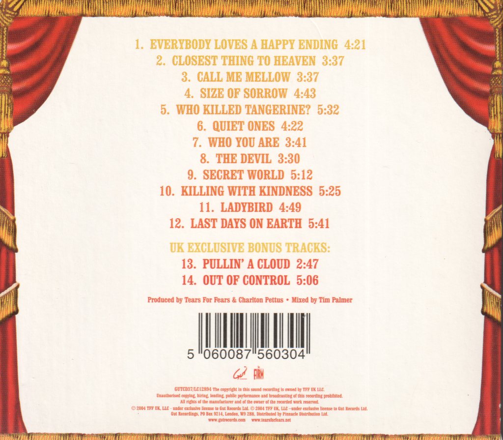 Tears For Fears - Everybody Loves A Happy Ending - Cd