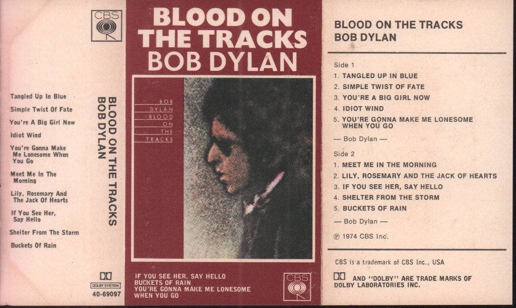Bob Dylan - Blood On The Tracks - Cassette