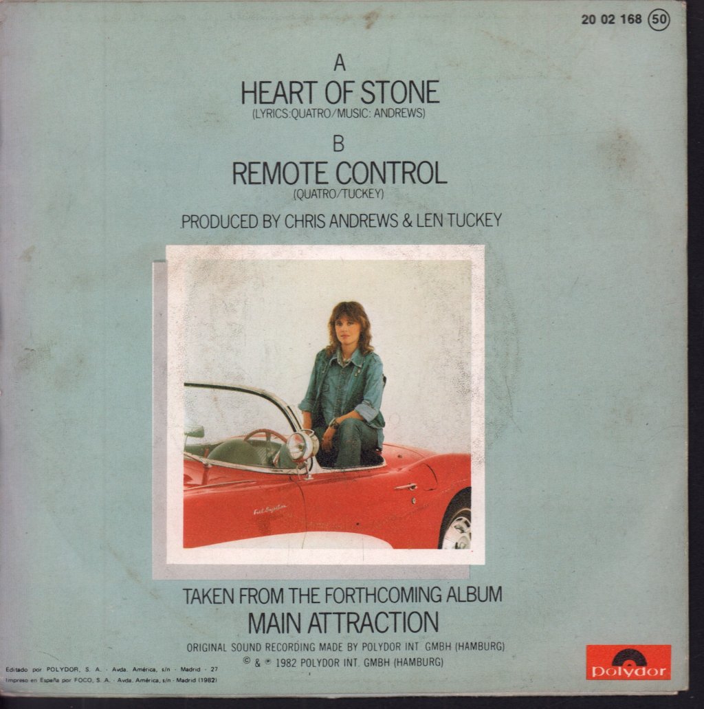 Suzi Quatro - Heart Of Stone = Corazón De Piedra - 7 Inch