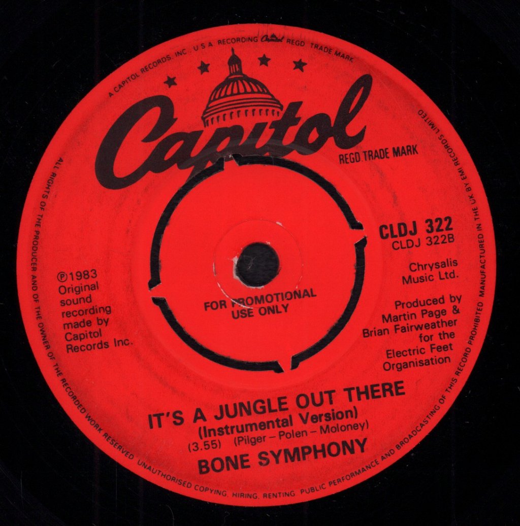 Bone Symphony - It's A Jungle Out There - 7 Inch