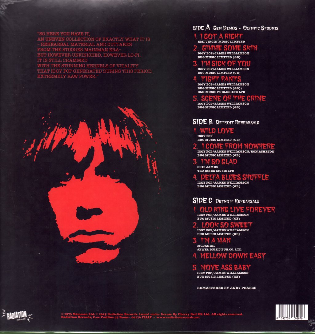 Iggy And The Stooges - Move Ass Baby - Double Lp