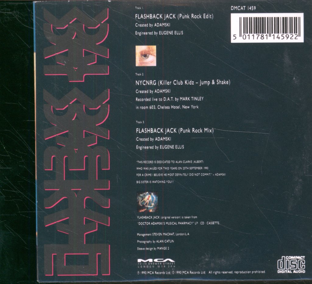 Adamski - Flashback Jack - Cd