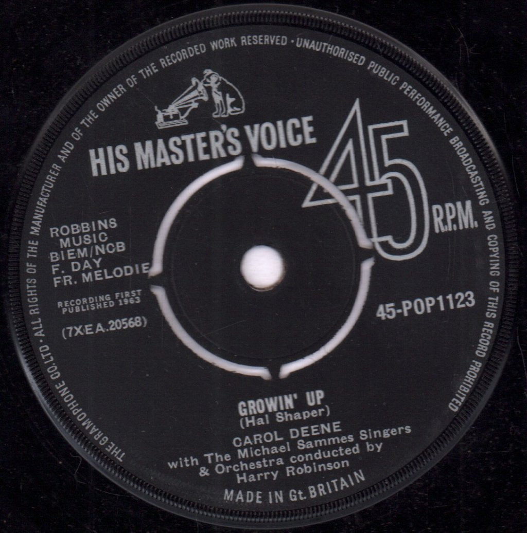 Carol Deene - Growin' Up - 7 Inch