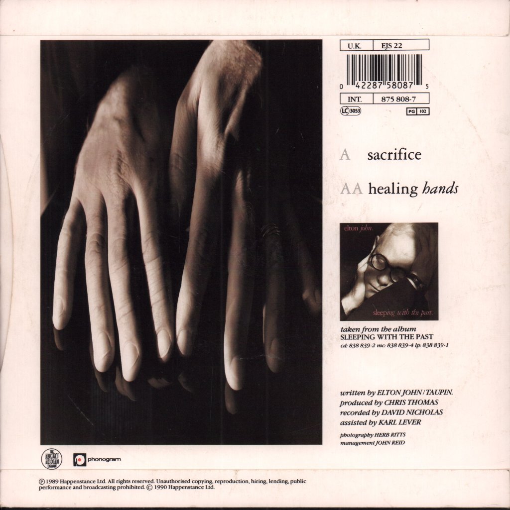 Elton John - Sacrifice - 7 Inch