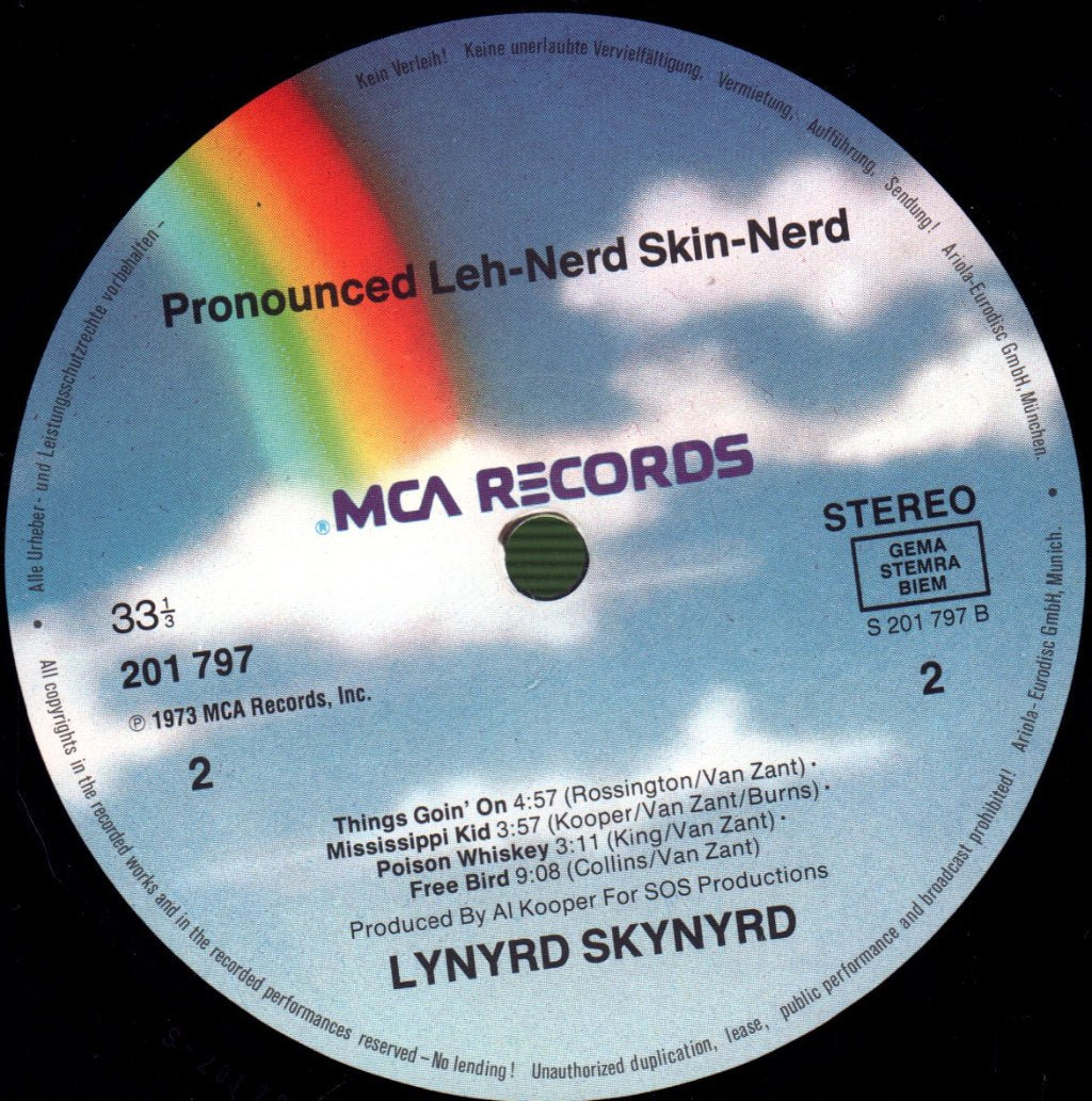 Lynyrd Skynyrd - Pronounced 'Leh-'nerd 'Skin-'nerd - Lp