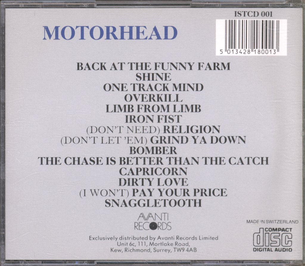 Motorhead - 14 Rock Hard Hits - Cd