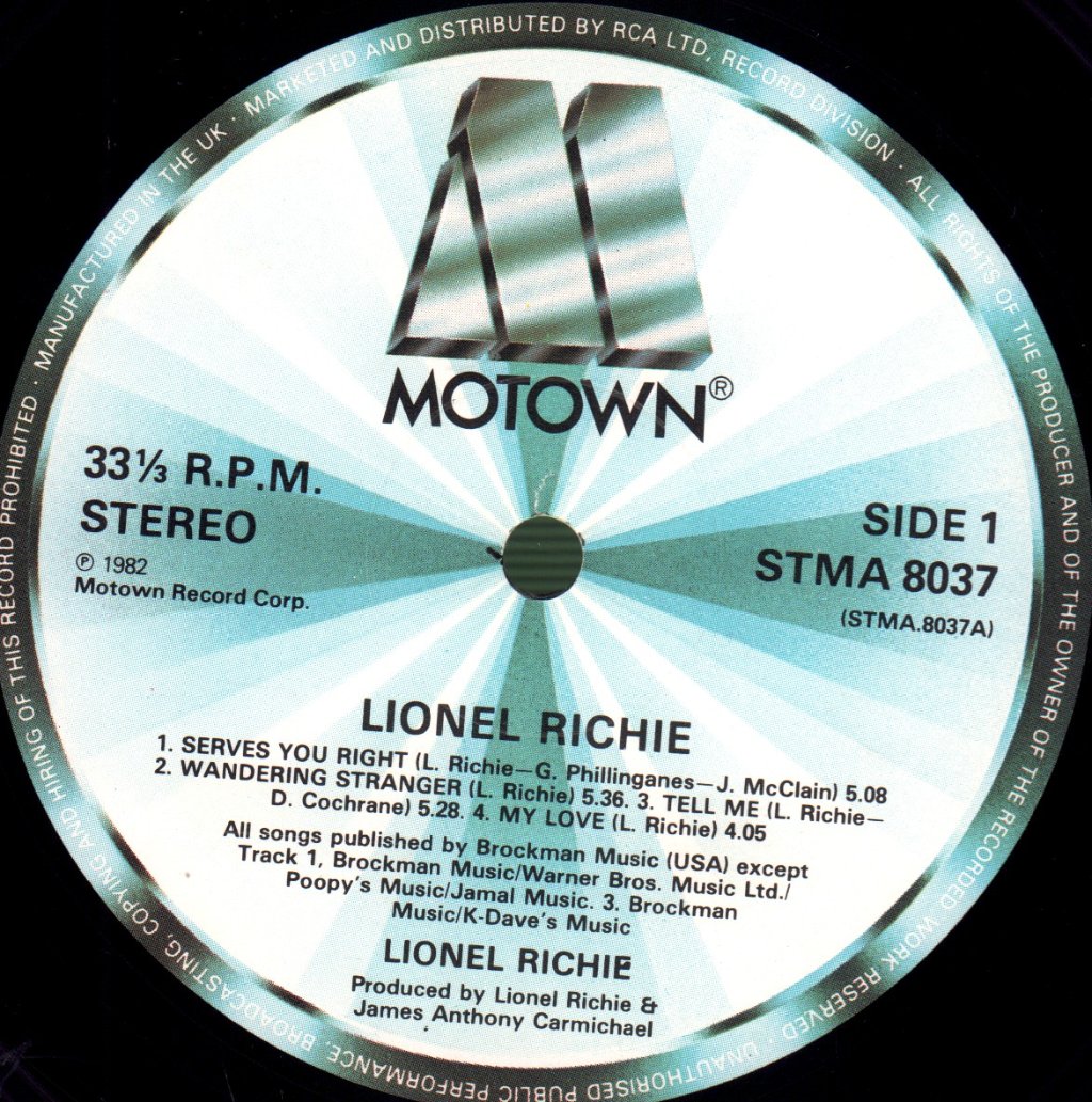 Lionel Richie - Lionel Richie - Lp