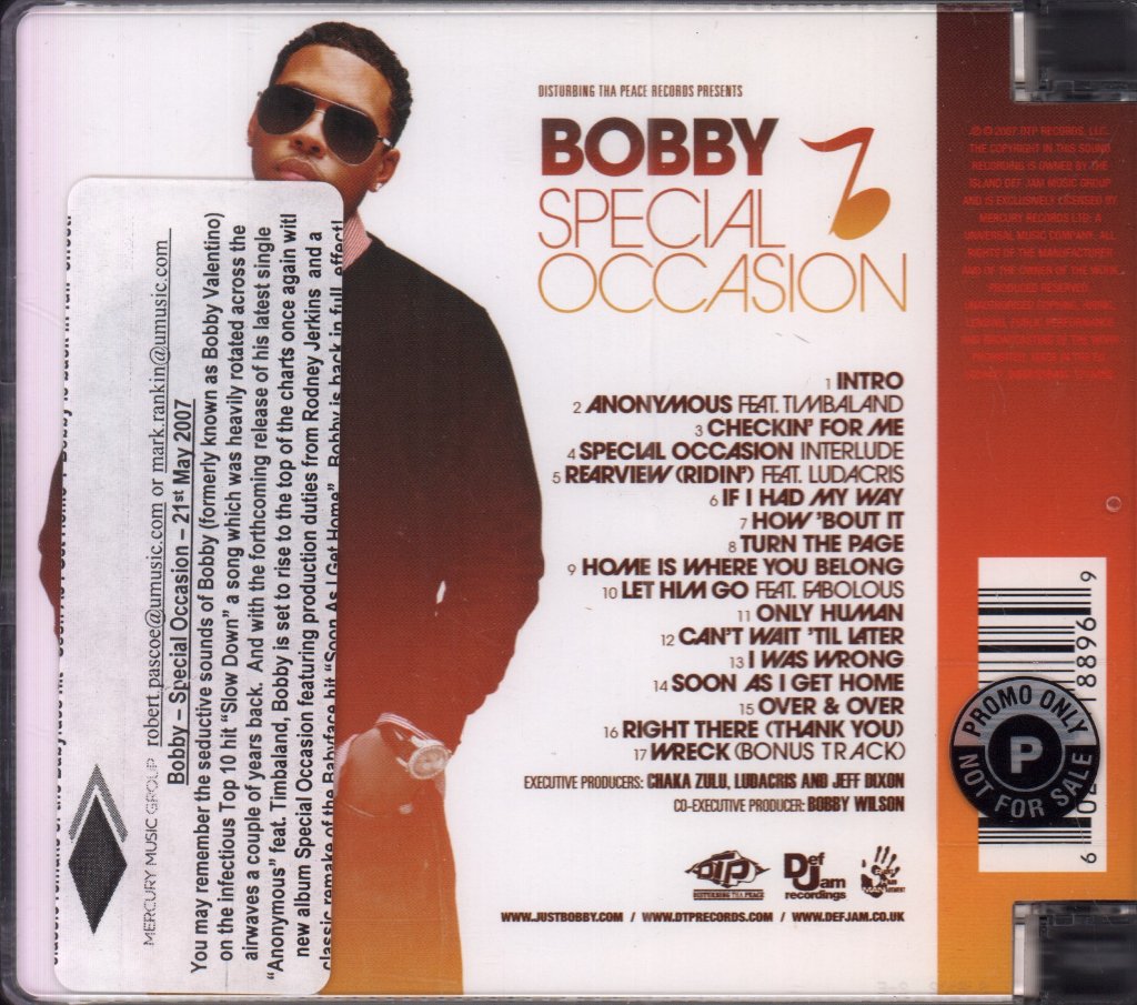 Bobby Valentino - Special Occasion - Cd