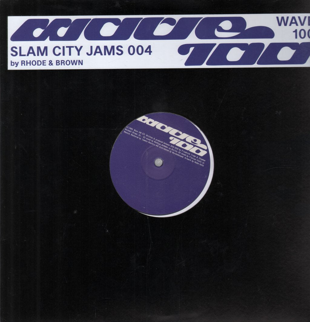 Rhode and Brown - Wave 100 EP - 12 Inch