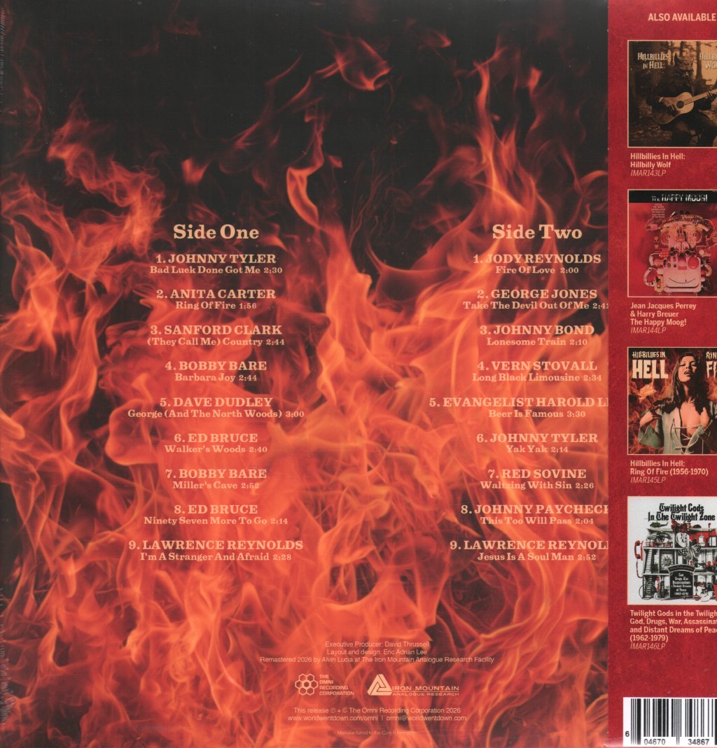 Various Artists - Hillbillies In Hell: Ring Of Fire (1956-1970) - Lp