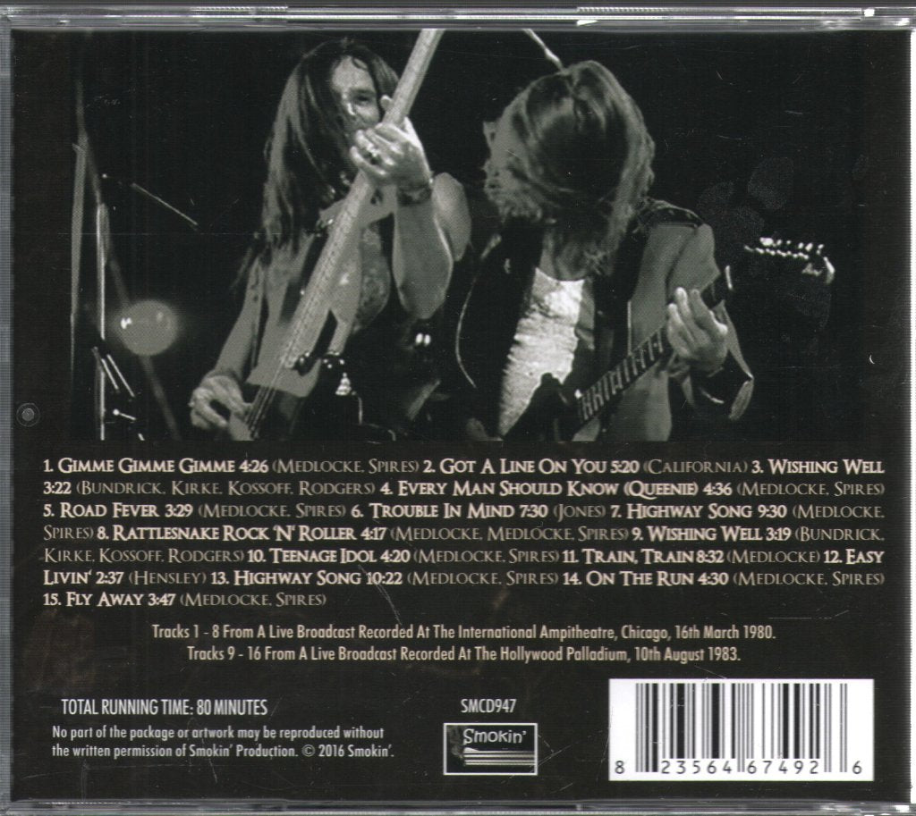 Blackfoot - Chicago 1980 & Hollywood 1983 - Cd