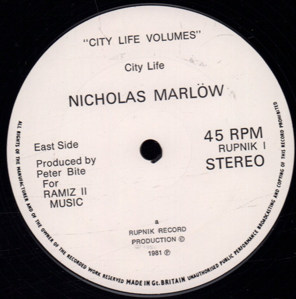 Nicholas Marlow - City Life Volumes - Lp