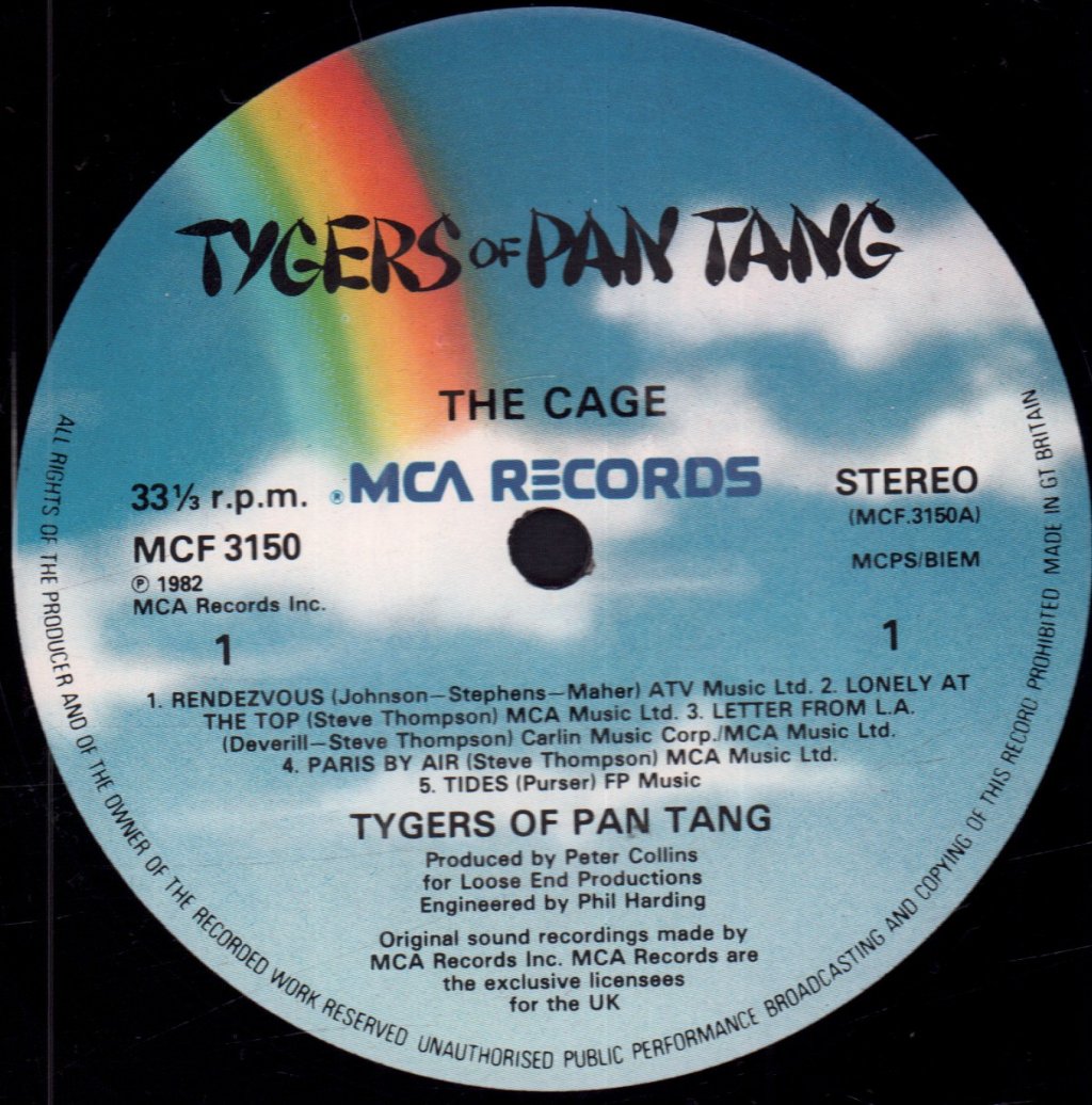 Tygers Of Pan Tang - Cage - Lp