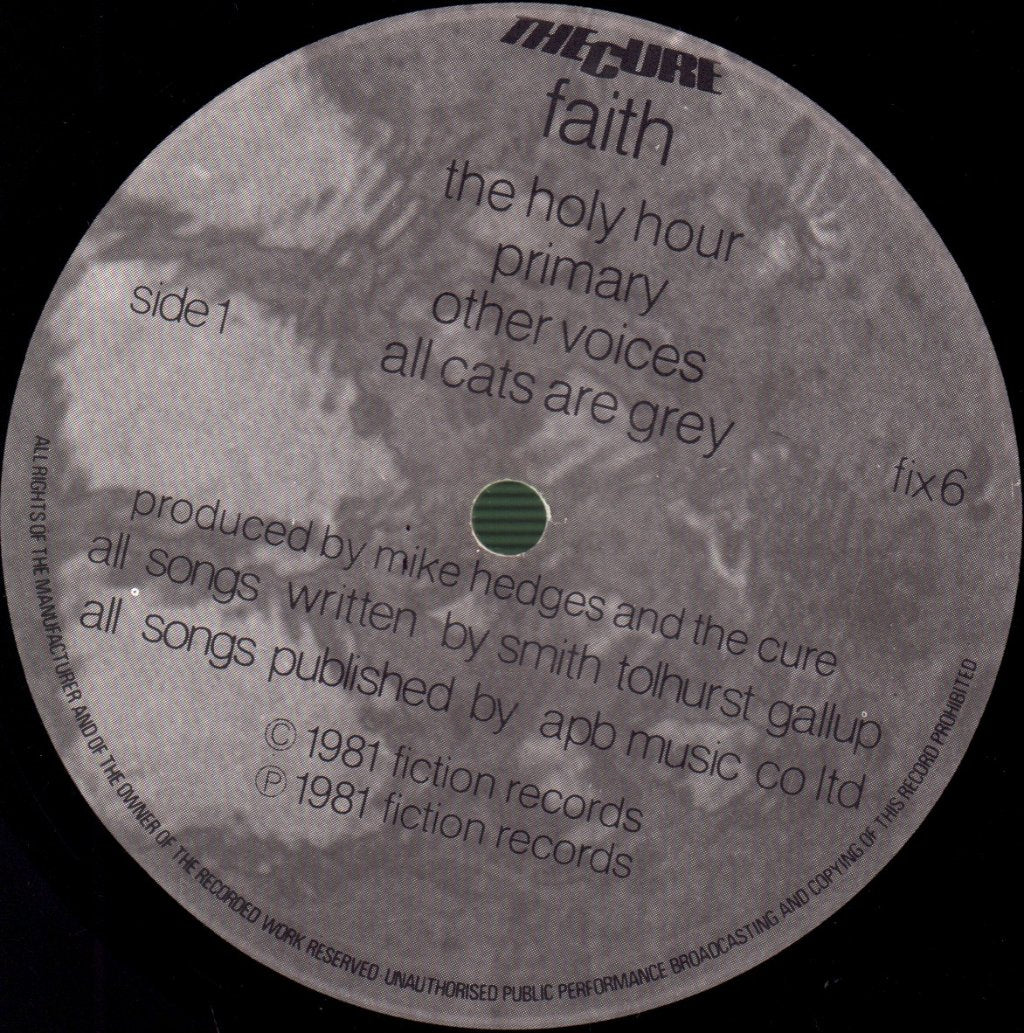Cure - Faith - Lp