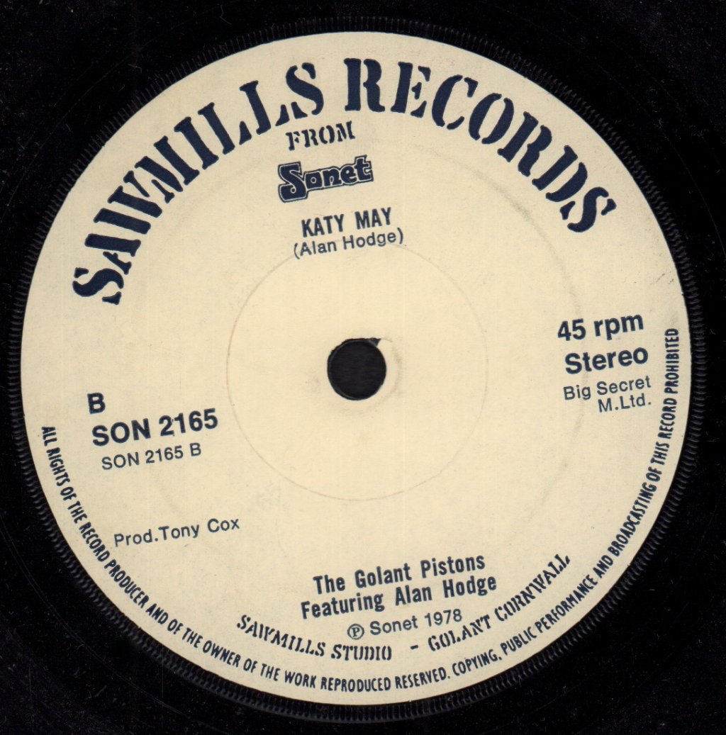 Golant Pistons Featuring Alan Hodge - I Can See Where I'm Going - 7 Inch