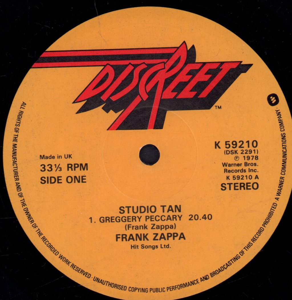 Frank Zappa - Studio Tan - Lp