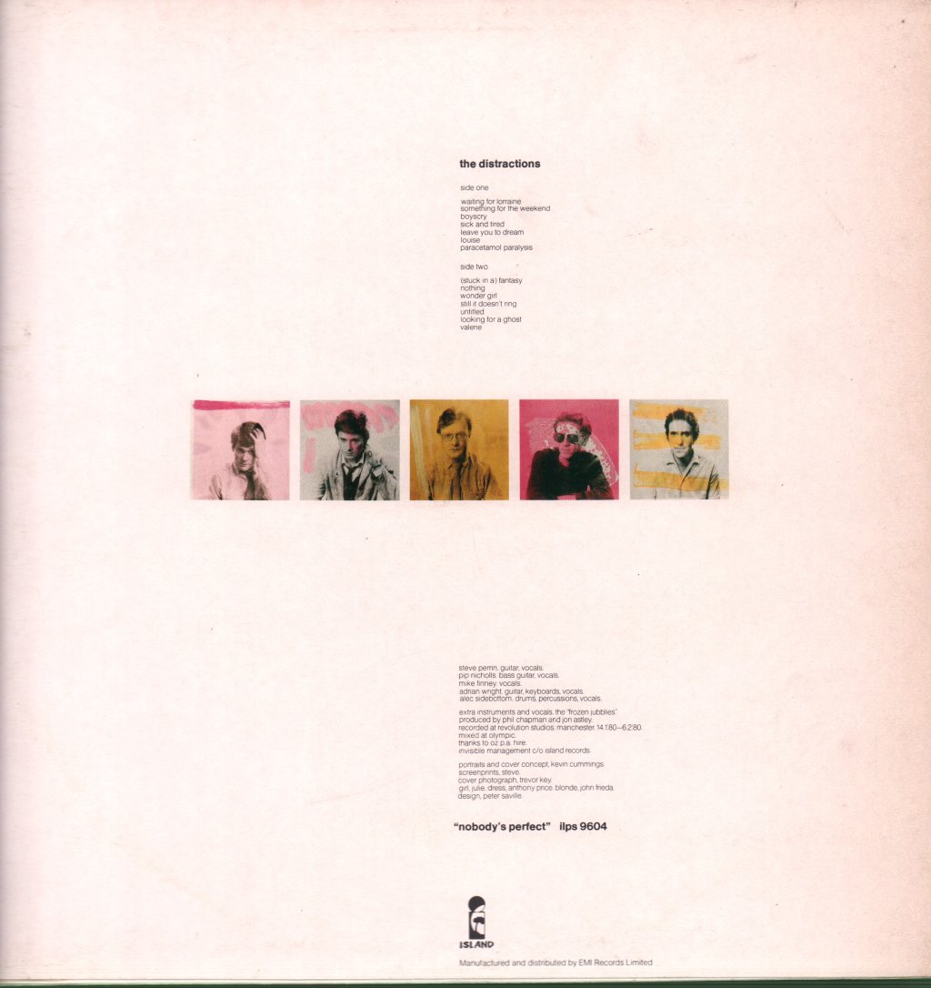 Distractions - Nobody's Perfect - Lp