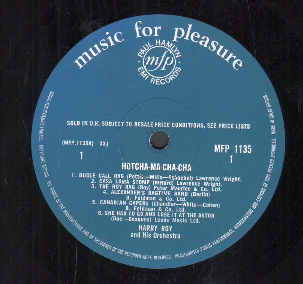 Harry Roy And His Orchestra - Hotcha-Ma-Cha-Cha! - Lp