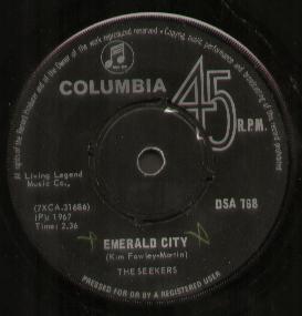 Seekers - Emerald City - 7 Inch