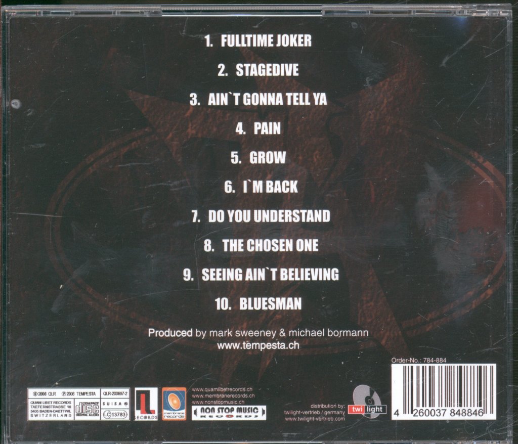 Tempesta - Fulltime Joker (Fill The Voids) - Cd