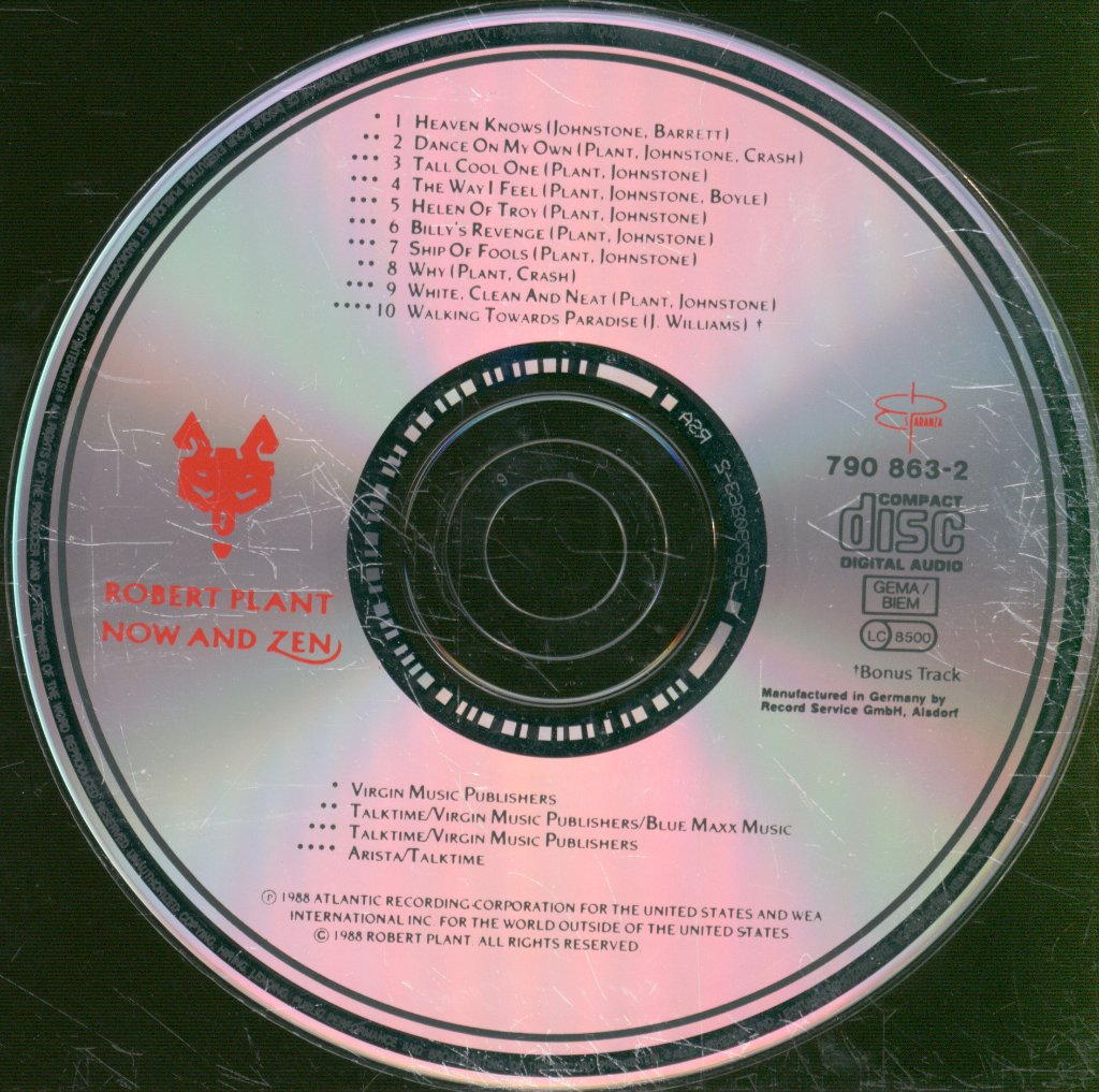 Robert Plant - Now And Zen - Cd