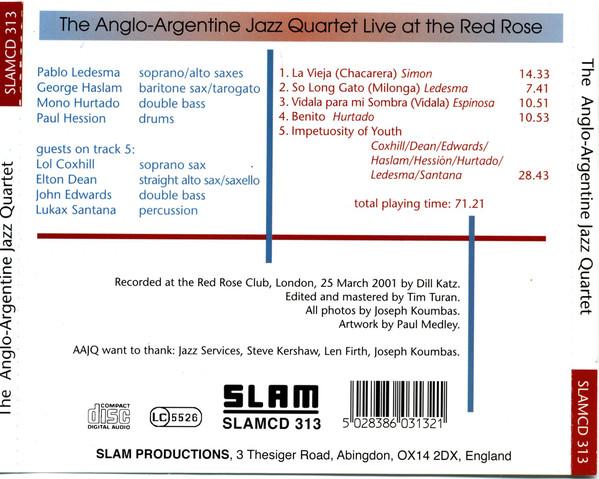 Anglo-Argentine Jazz Quartet - Live At The Red Rose - Cd
