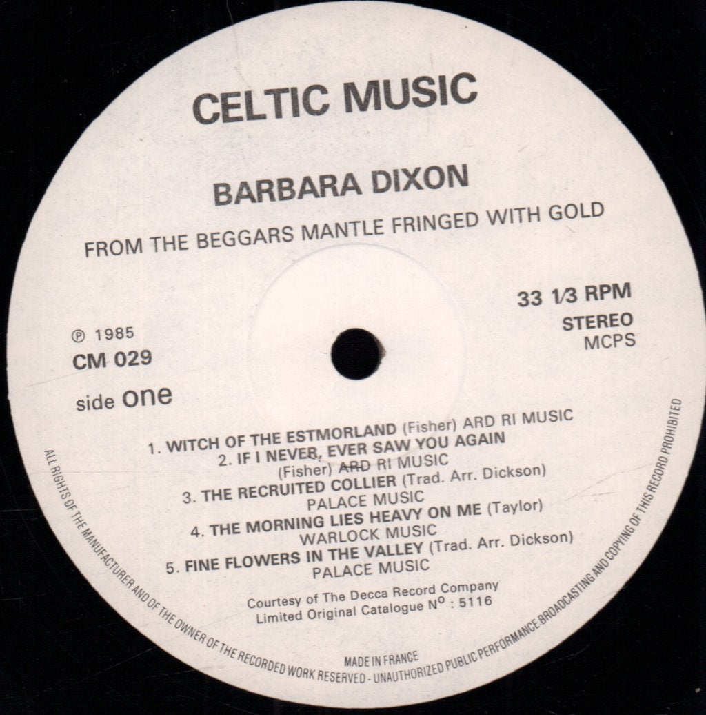 Barbara Dickson - From The Beggar's Mantle - Lp