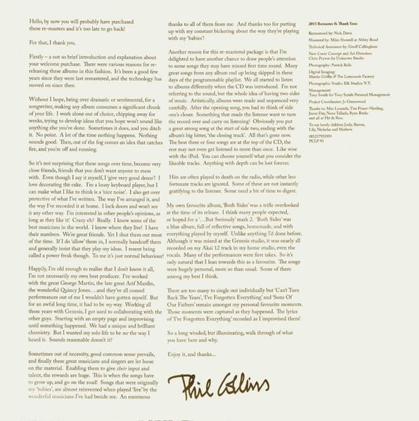 Phil Collins - Both Sides - Double Lp