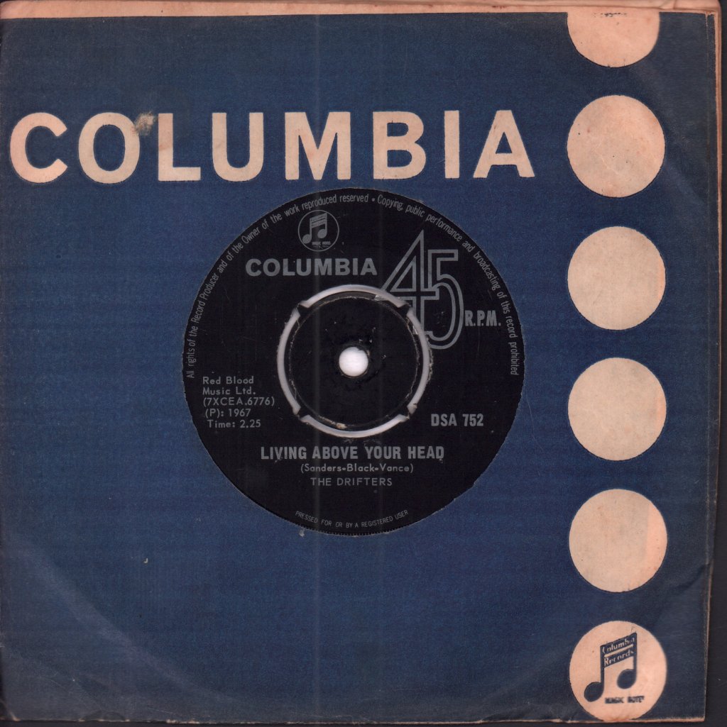 Drifters (South African) - Living Above Your Head - 7 Inch
