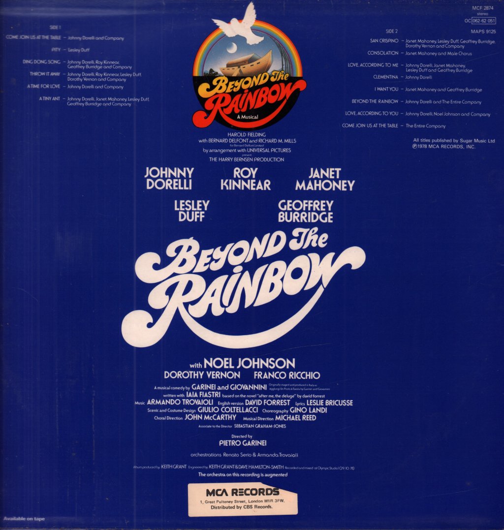 Beyond The Rainbow - Original London Cast - Lp