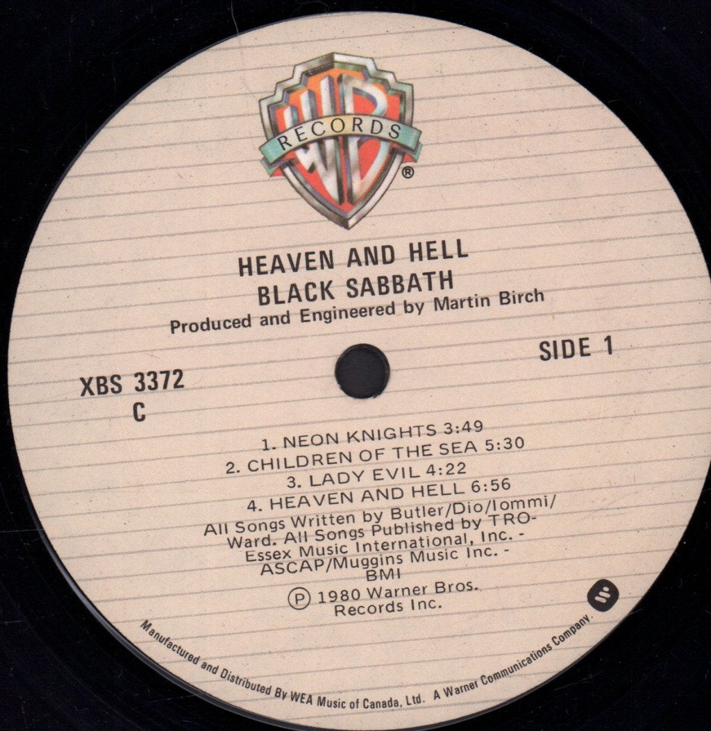 Black Sabbath - Heaven And Hell - Lp