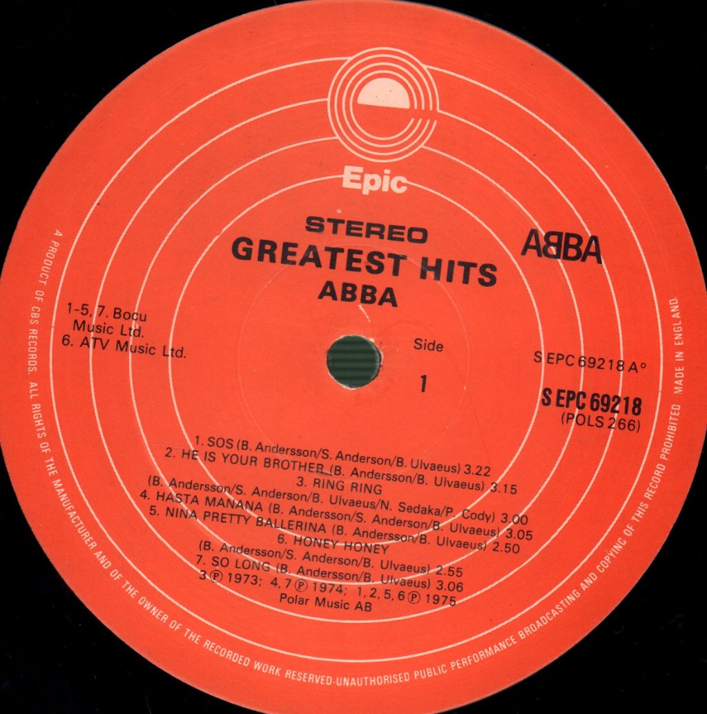 ABBA - Greatest Hits - Lp