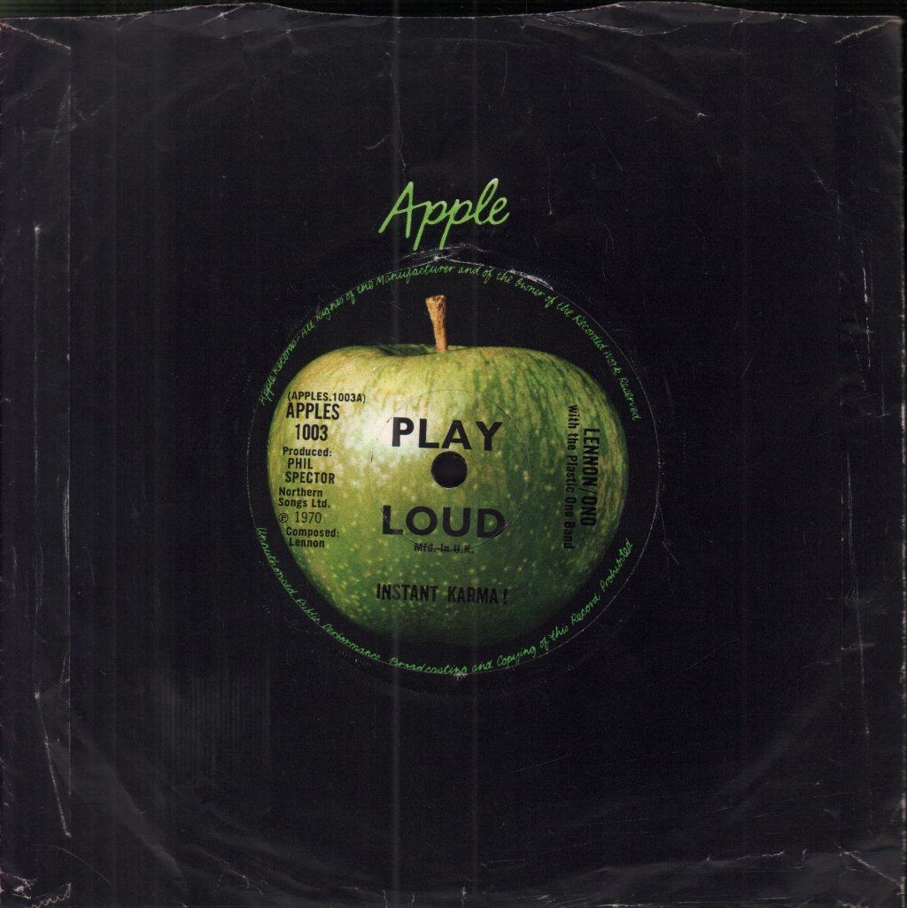 Lennon/Ono With The Plastic Ono Band - Instant Karma - 7 Inch