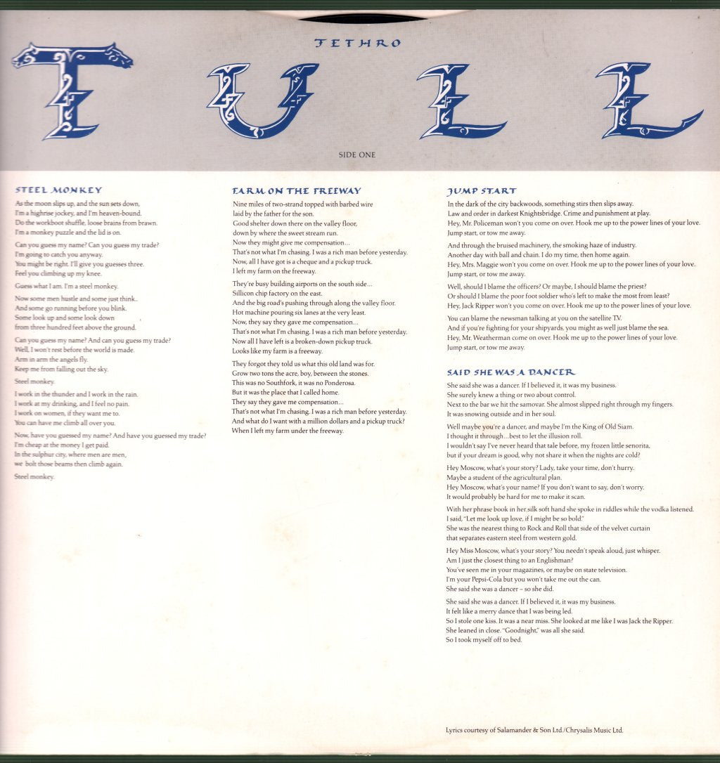 Jethro Tull - Crest Of A Knave - Lp