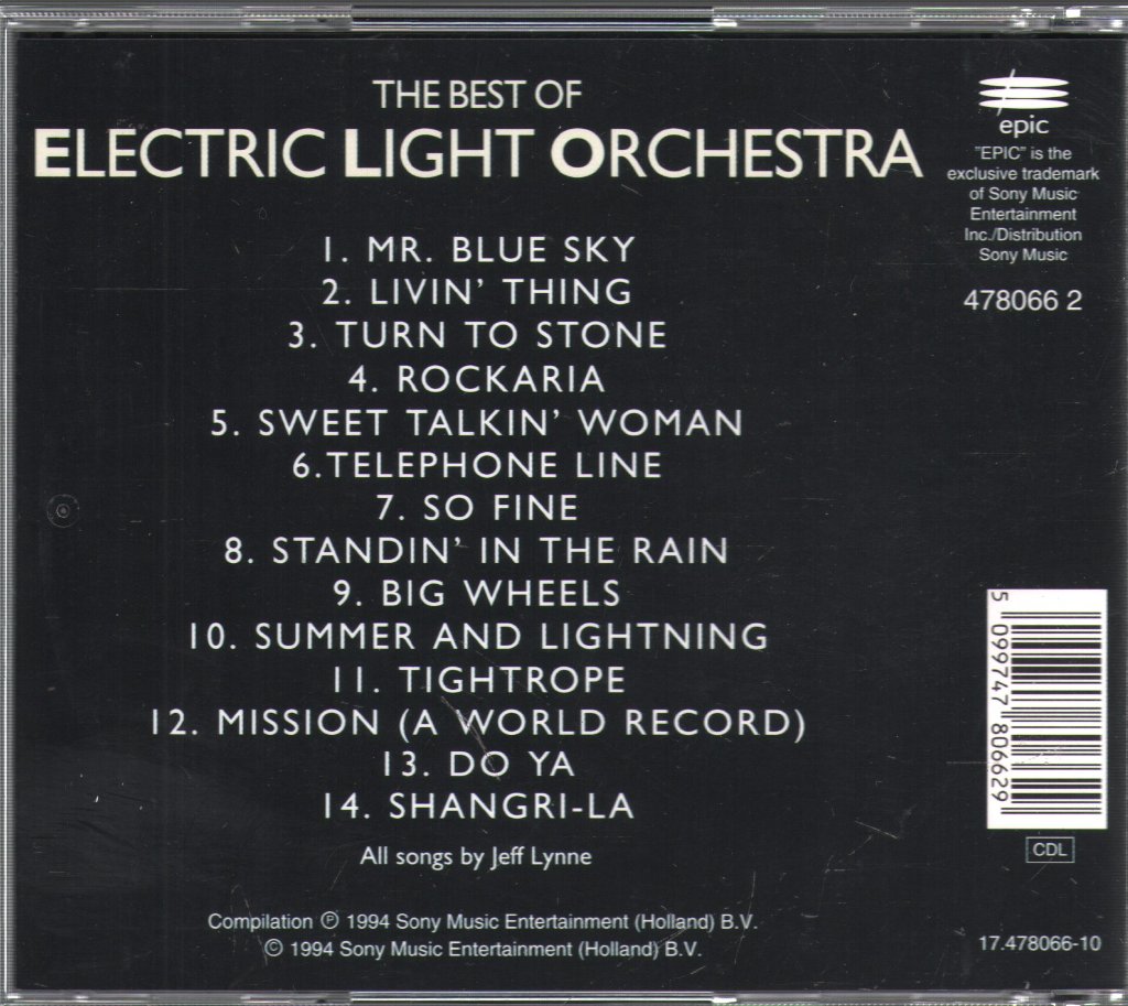 Electric Light Orchestra - Best Of - Cd